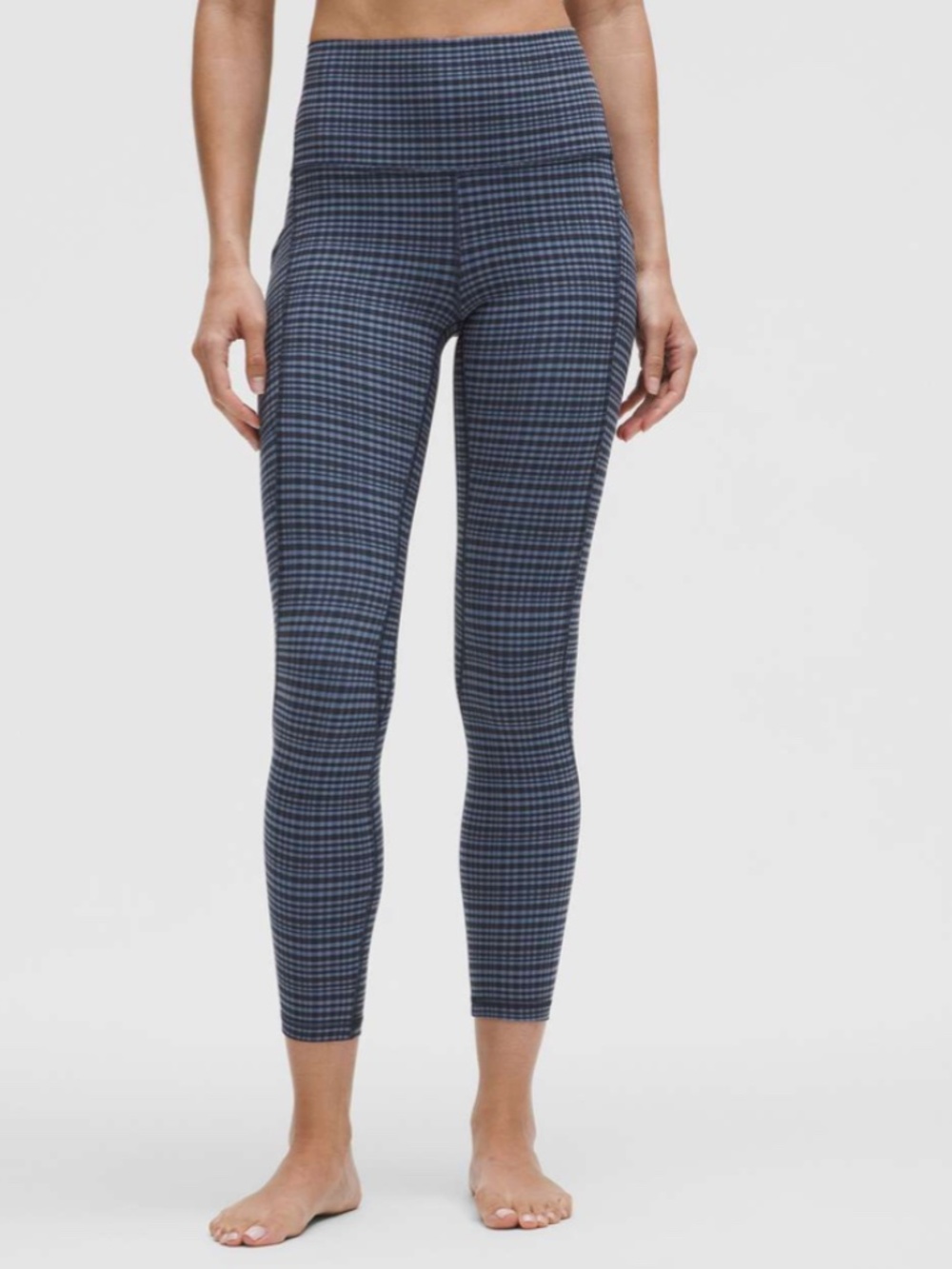 Lululemon Align High-Rise Pant with Pockets 25" Glow Grid Washed Denim Multi 10